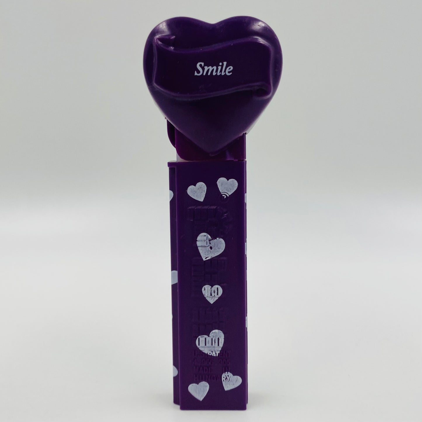 Valentine's Day Heart “Smile” purple PEZ dispenser (2005) loose 4.9 Hungary