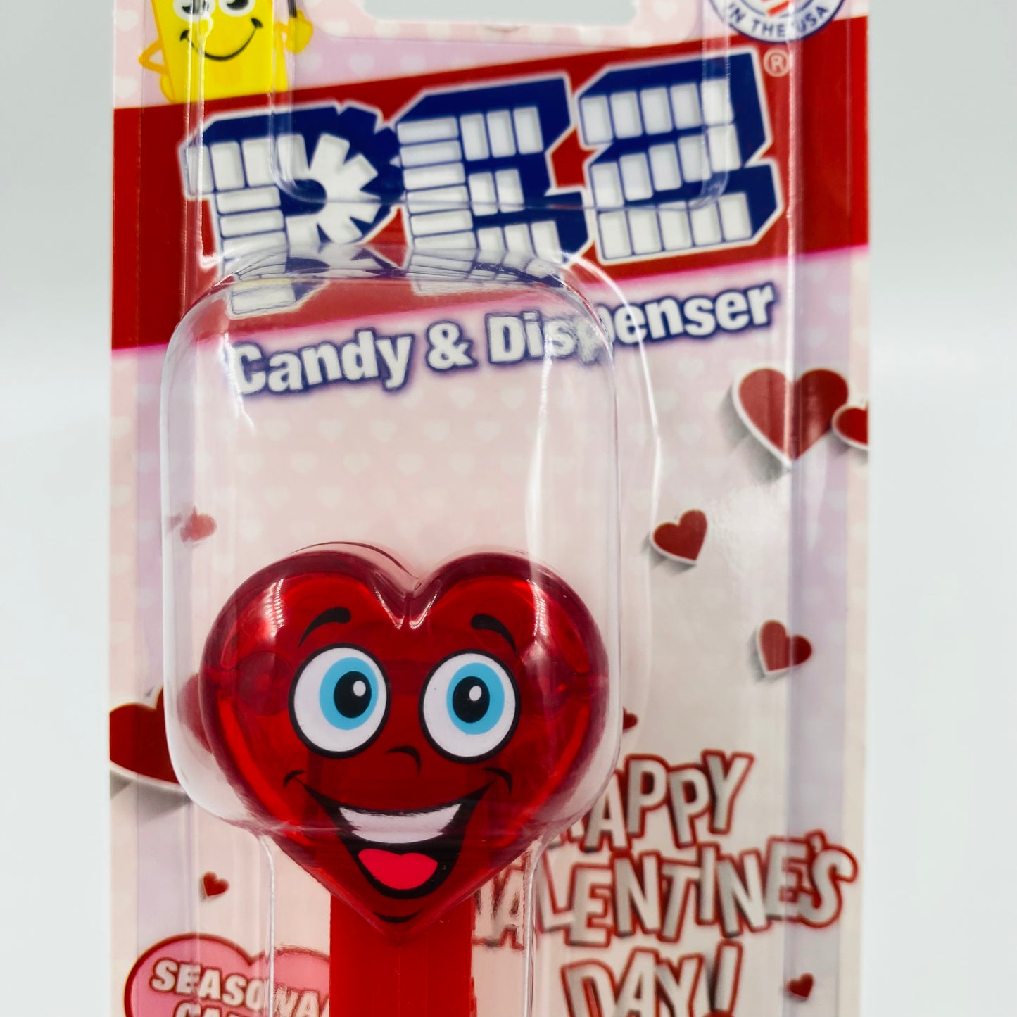 Valentine's Day Happy Crystal Heart PEZ dispenser (2019) carded 7.5 China