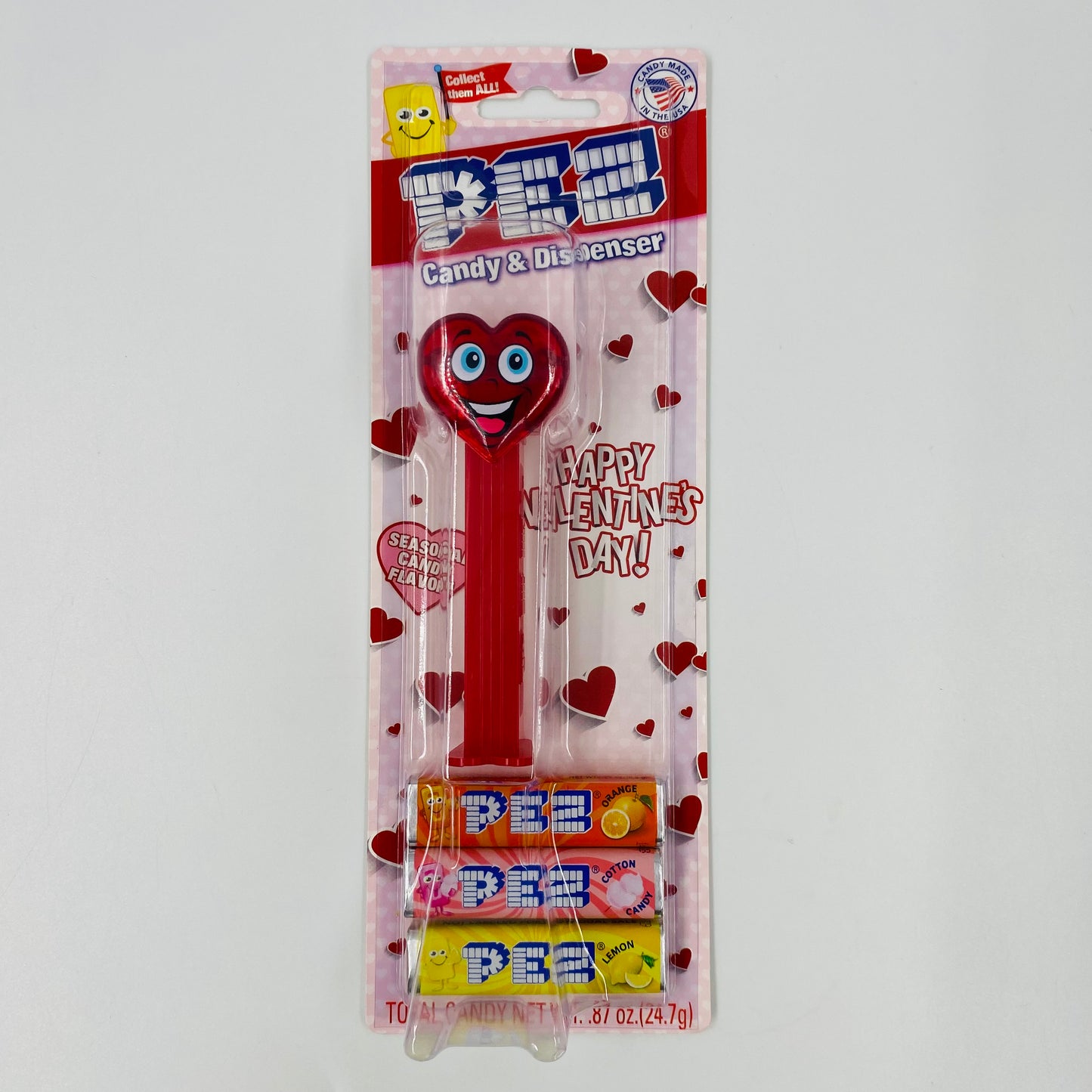 Valentine's Day Happy Crystal Heart PEZ dispenser (2019) carded 7.5 China