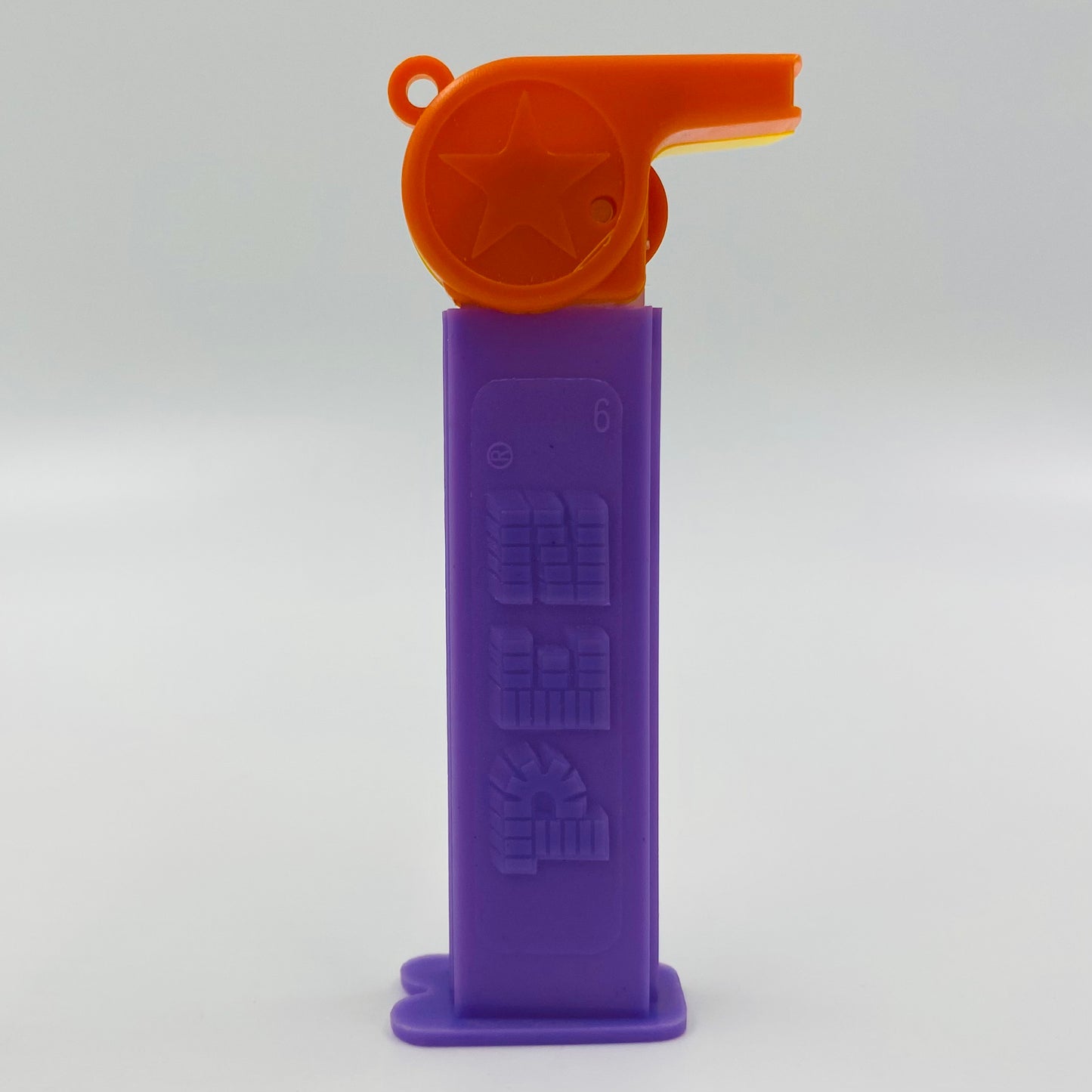 PEZ Coach Whistle (orange/yellow) PEZ dispenser (1990's) loose 4.9 China