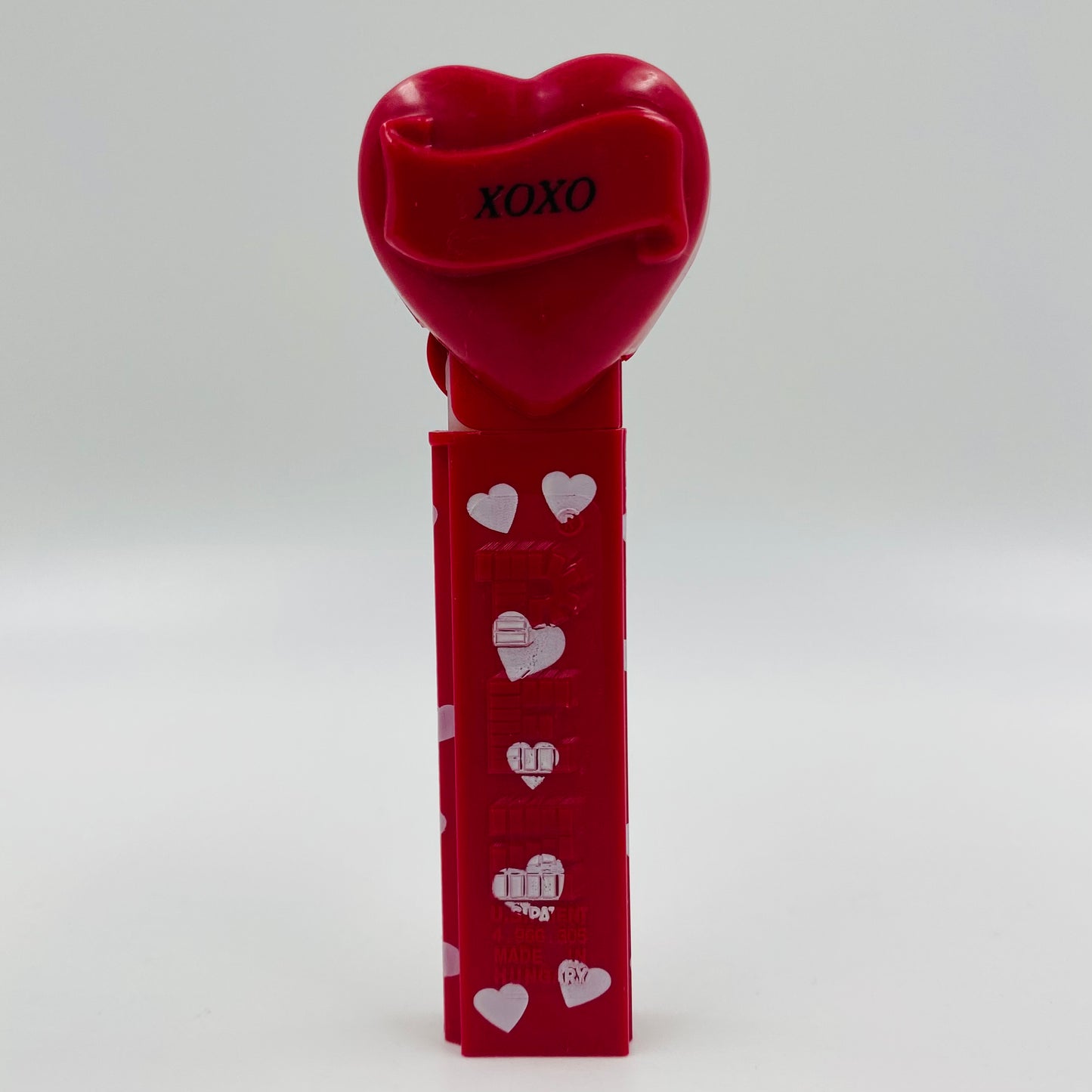Valentine's Day Heart “XOXO” maroon PEZ dispenser (2005) loose 4.9 Hungary