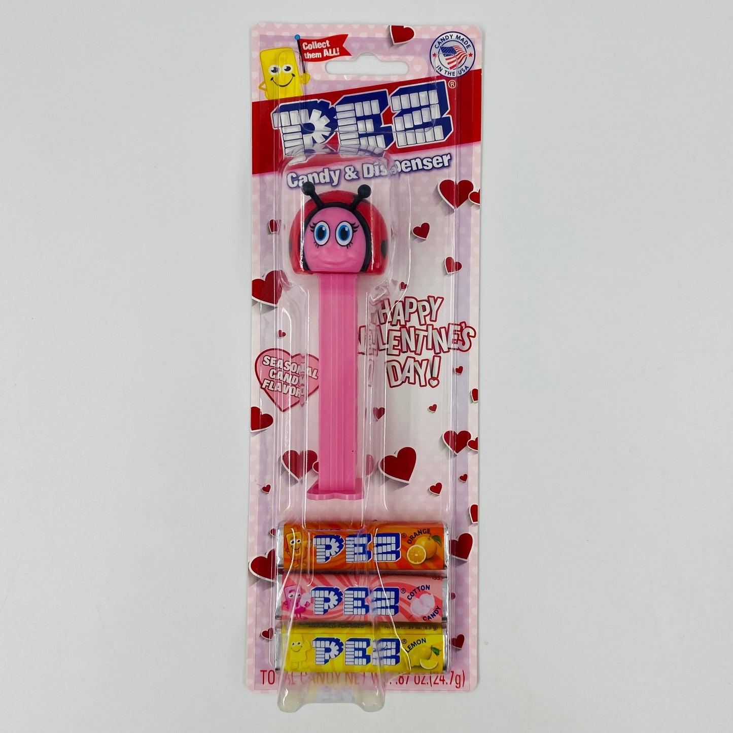 Valentine's Day Lady Bug PEZ dispenser (2019) carded 7.5 Hungary