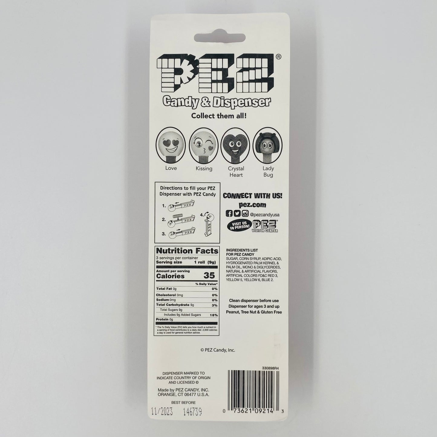 Valentine's Day Lady Bug PEZ dispenser (2019) carded 7.5 Hungary