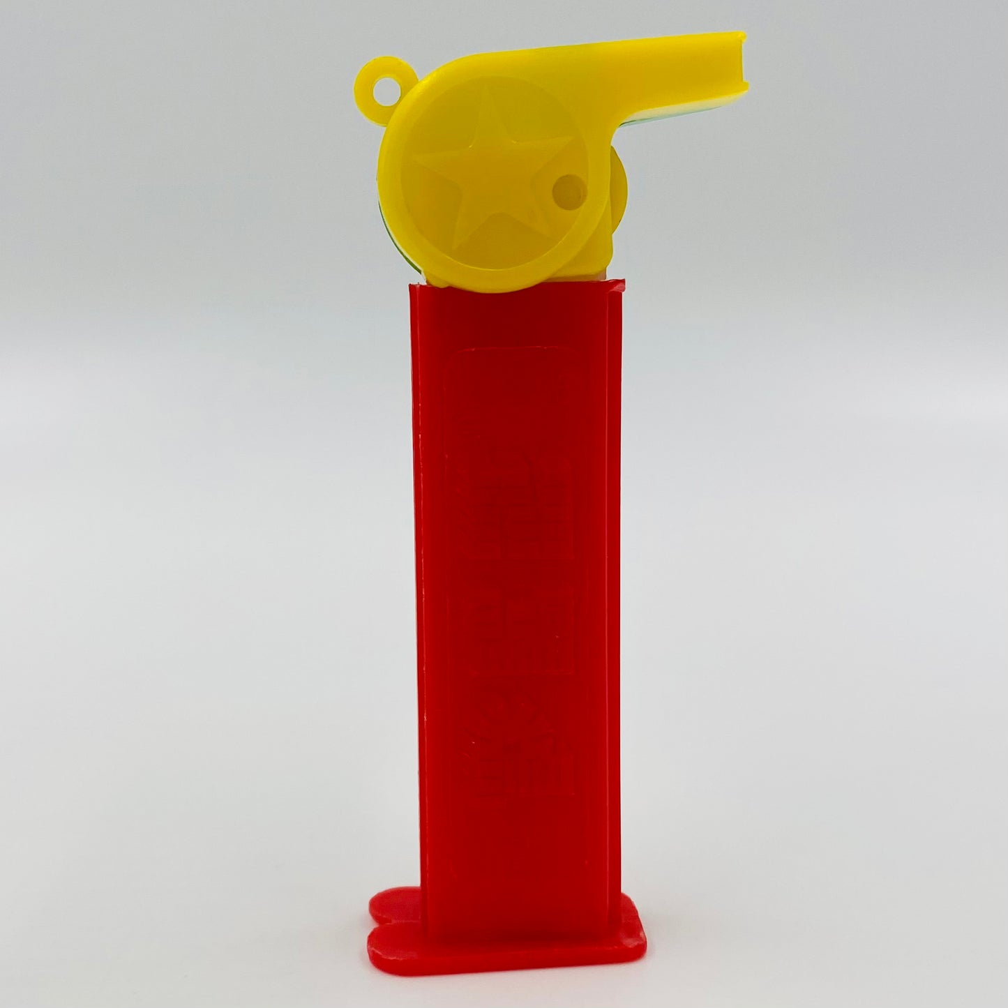 PEZ Coach Whistle (yellow/green) PEZ dispenser (1990's) loose 4.9 China