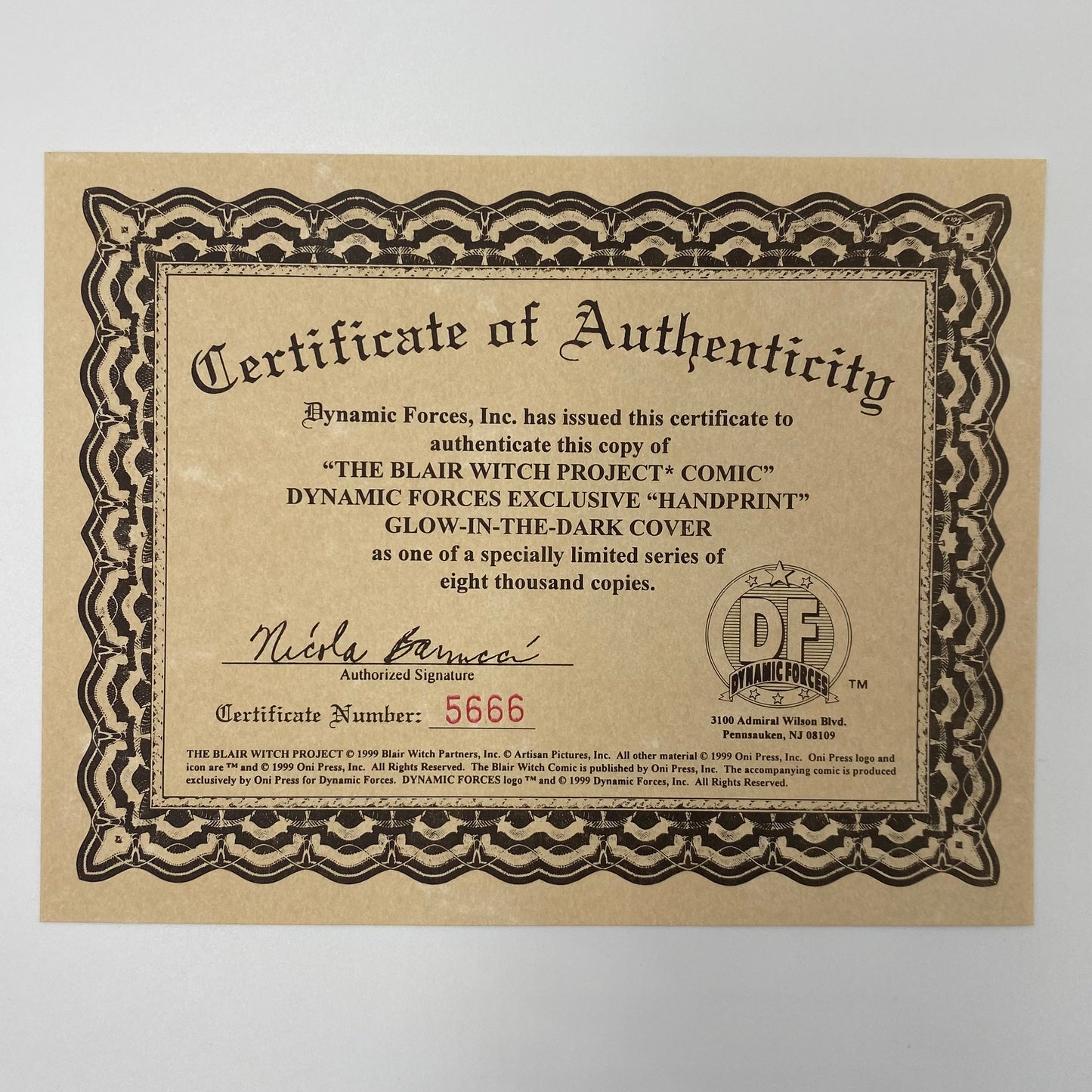 Blair Witch Project (1999) Oni (VF-)