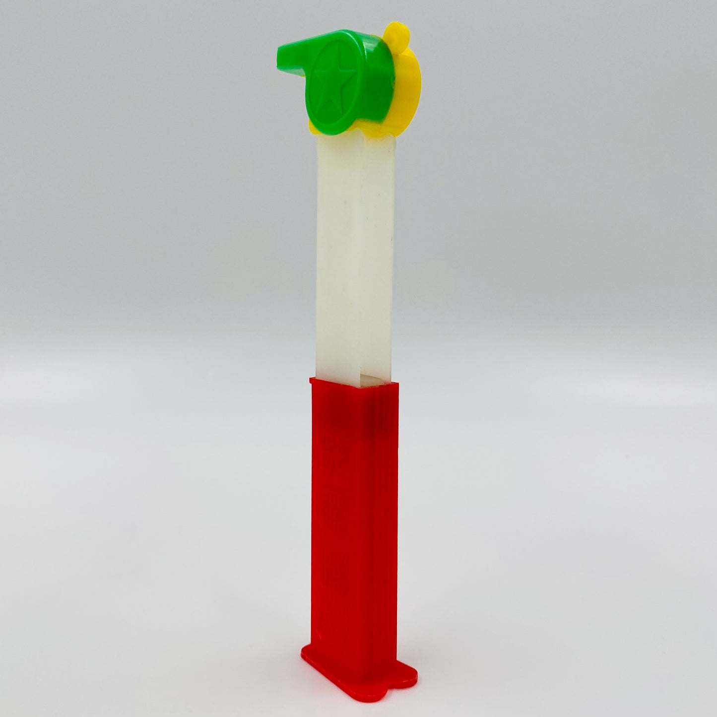PEZ Coach Whistle (yellow/green) PEZ dispenser (1990's) loose 4.9 China
