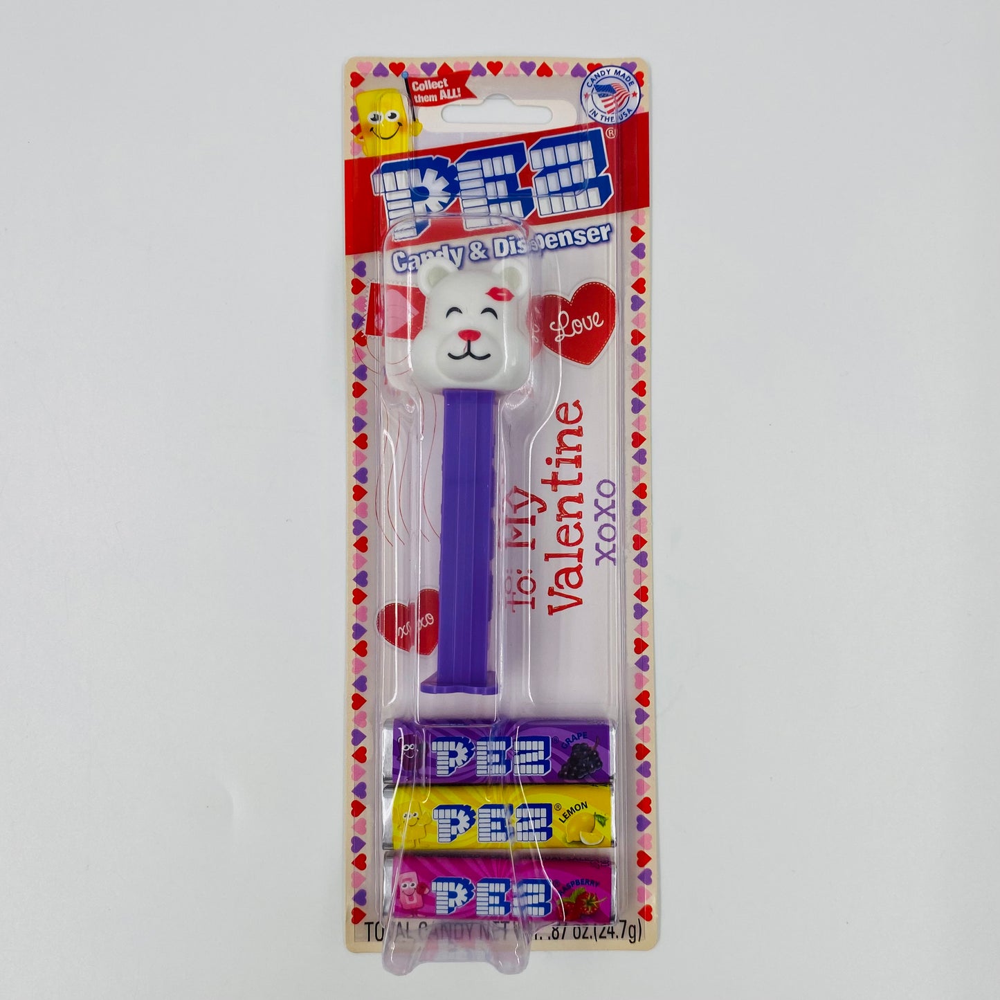 Valentine's Day Love Bear PEZ dispenser (2022) carded 7.5 China