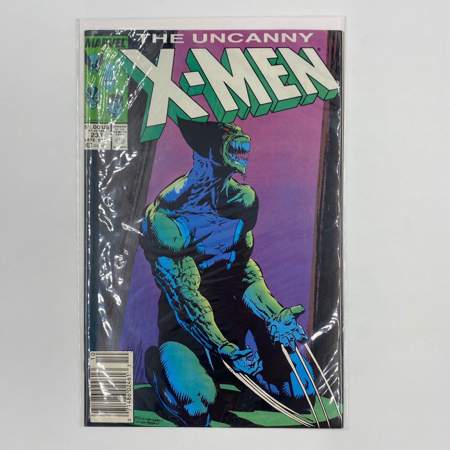 Uncanny X-Men #234 newsstand edition “Glory Day” (1988) Marvel (FN)