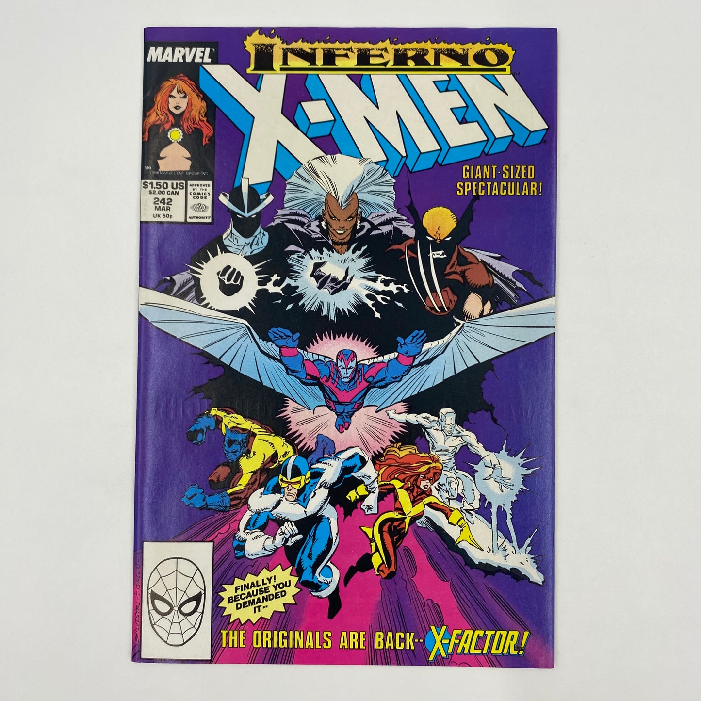 Uncanny X-Men #242 ”Inferno, Part the Third: Burn!” (1988) Marvel (VF)