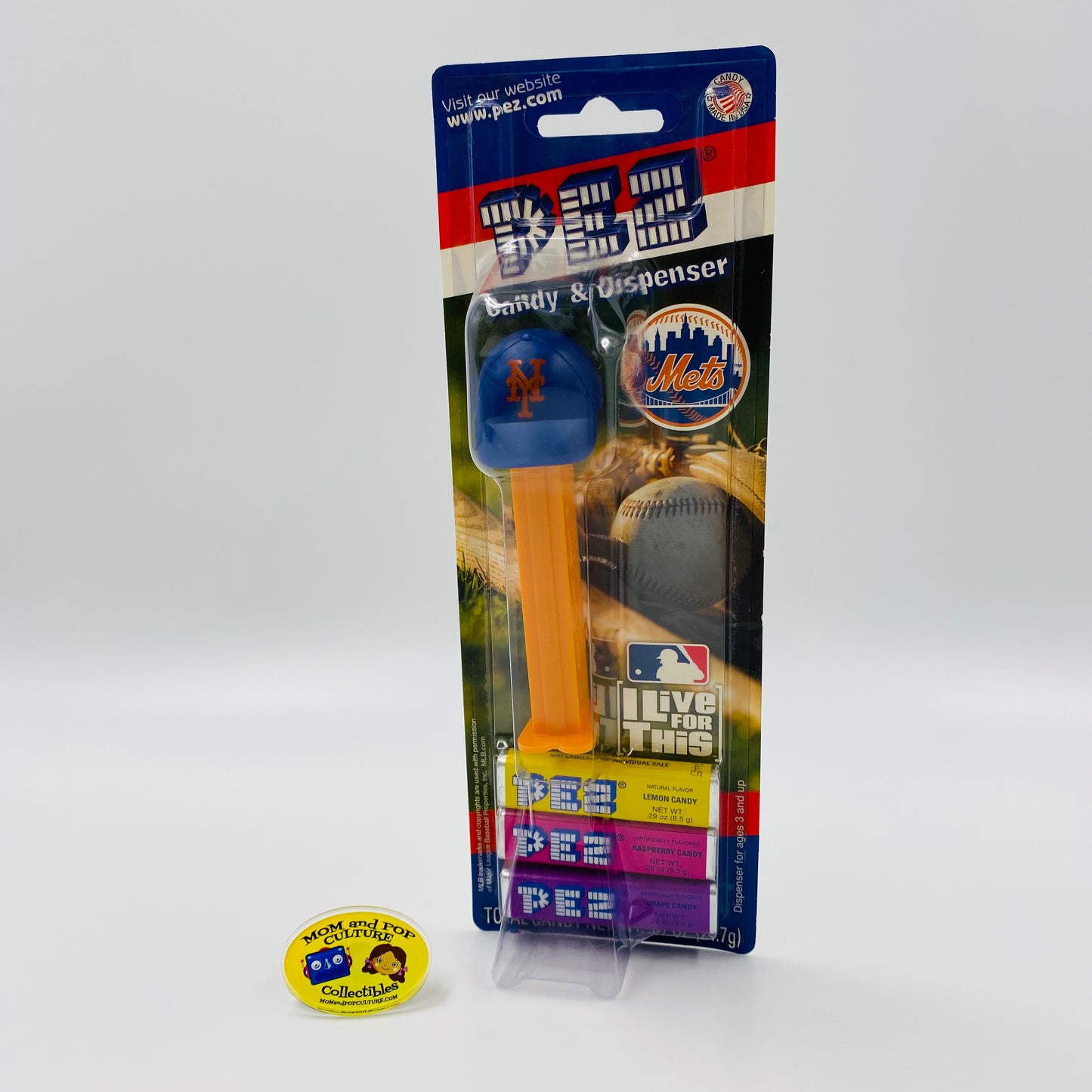 MLB Baseball New York Mets baseball cap PEZ dispenser (2009) carded 7.5 Hungary