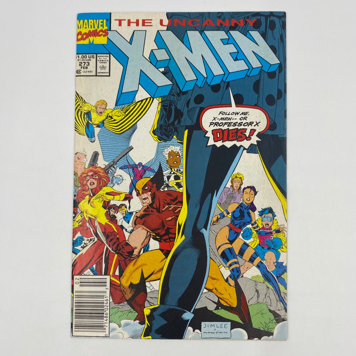 Uncanny X-Men #273 newsstand edition “Too Many Mutants or Whose House is this Anyway?!" (1990) Marvel (FN)