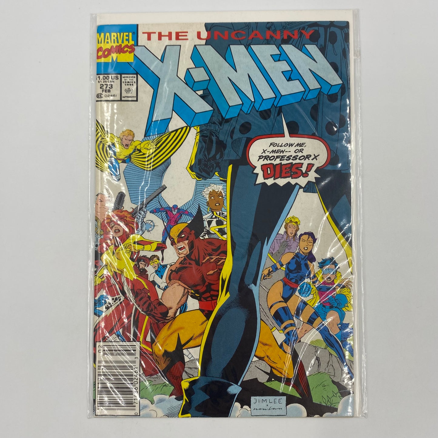 Uncanny X-Men #273 newsstand edition “Too Many Mutants or Whose House is this Anyway?!" (1990) Marvel (FN)