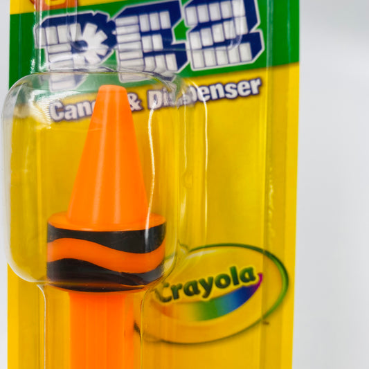 Crayola Outrageous Orange crayon PEZ dispenser (2018) carded 7.5 China
