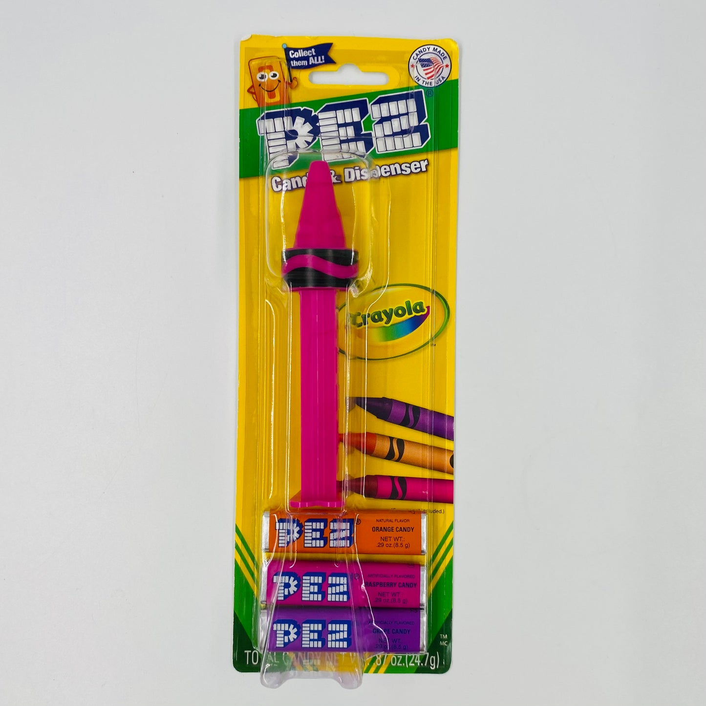 Crayola Jazzberry Jam crayon PEZ dispenser (2018) carded 7.5 China