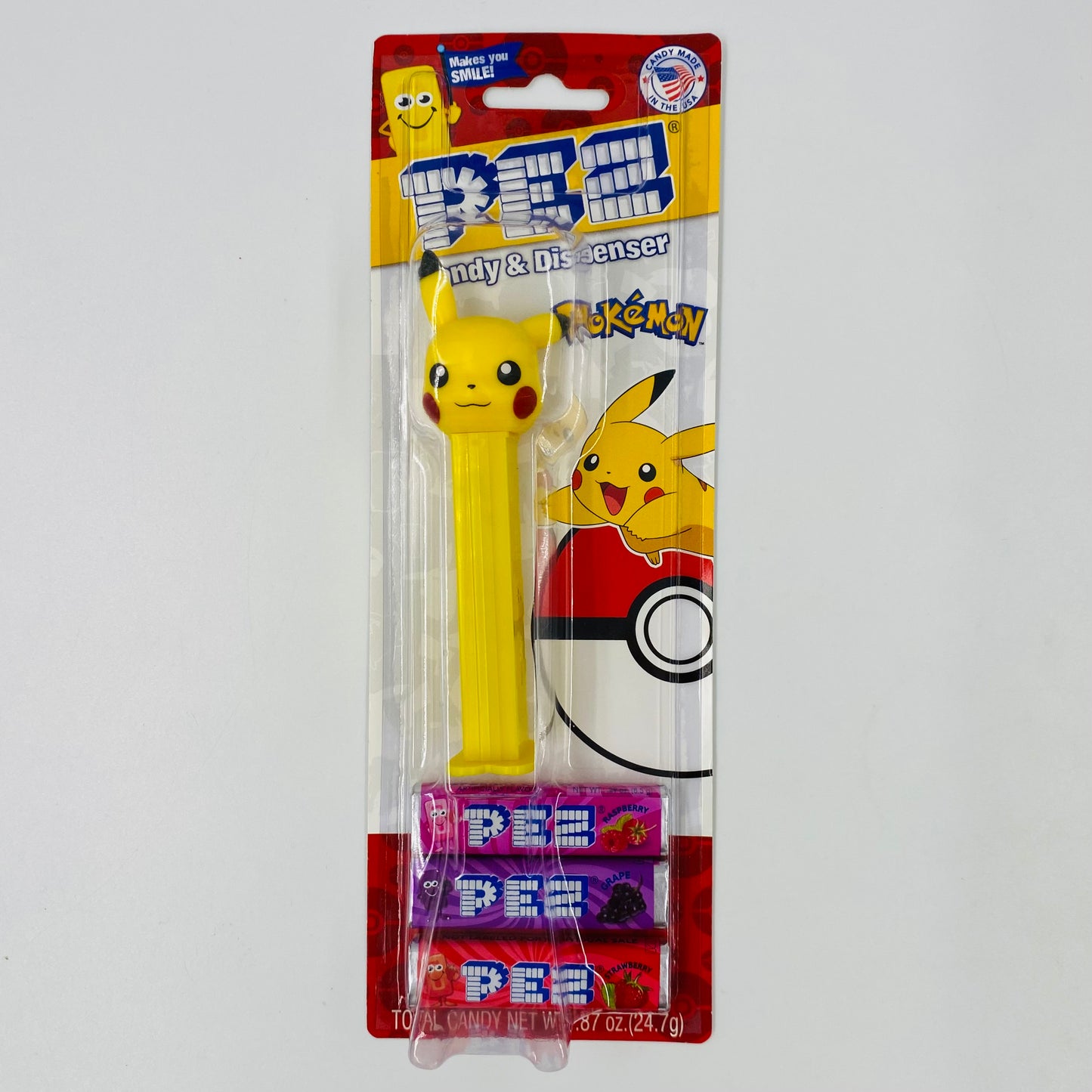 Pokemon Pikachu PEZ dispenser (2019) carded 7.5 China