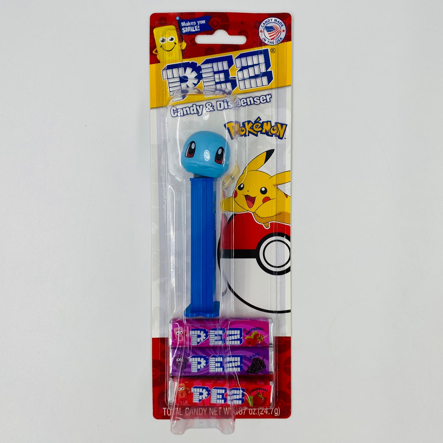 Pokemon Squirtle PEZ dispenser (2019) carded 7.5 Hungary