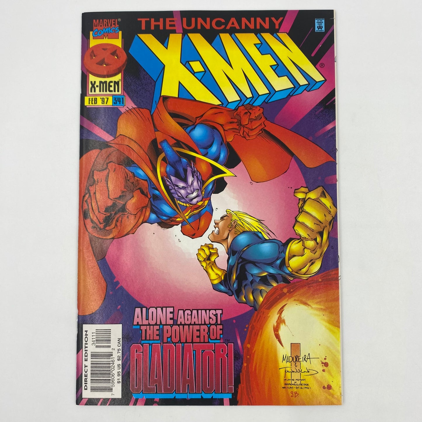 Uncanny X-Men #341 “When Strikes A Gladiator!” (1997) Marvel (VF)