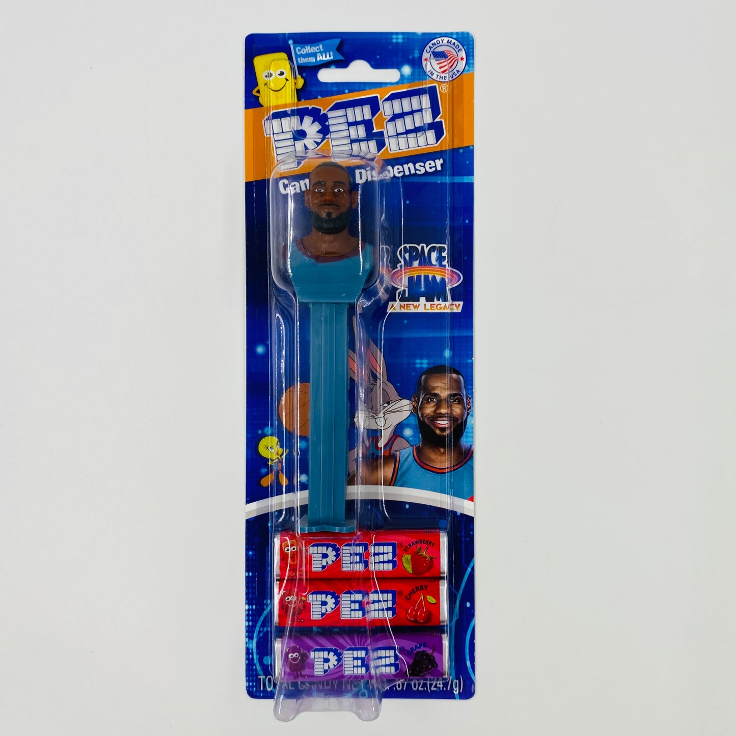 Space Jam A New Legacy LeBron James PEZ dispenser (2021) carded 7.5 China