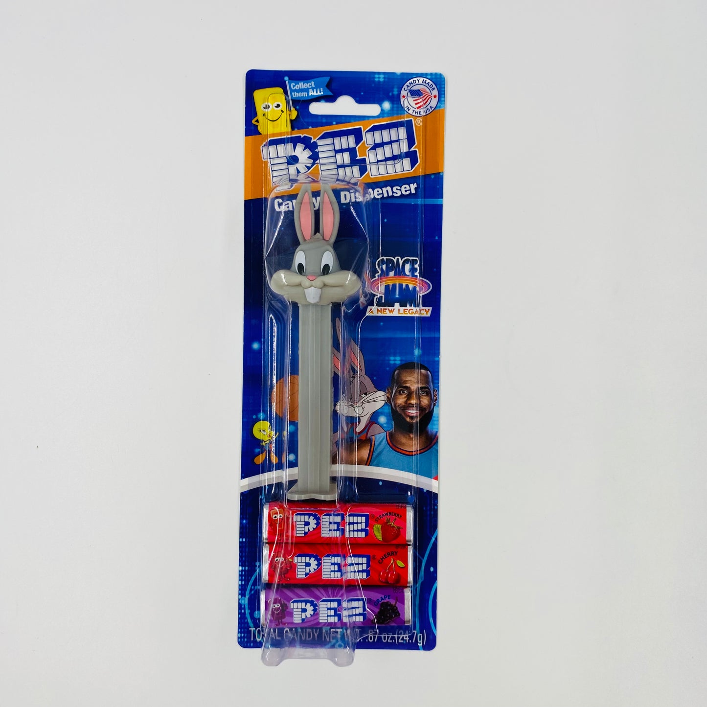 Space Jam A New Legacy Bugs Bunny PEZ dispenser (2021) carded 7.5 China