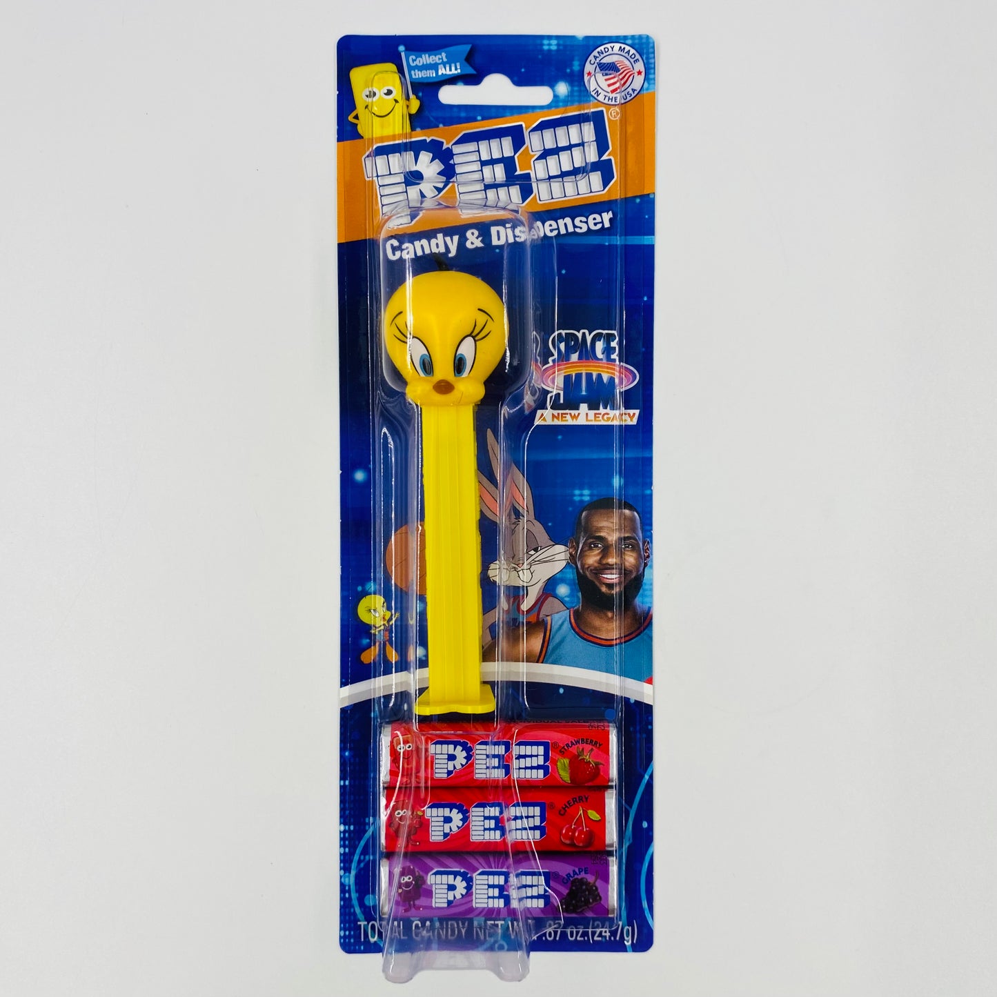 Space Jam A New Legacy Tweety Bird PEZ dispenser (2021) carded 7.5 China