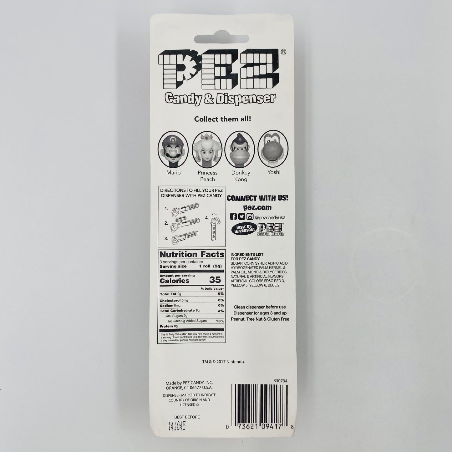 Super Mario PEZ dispenser (2013) carded 7.5 China