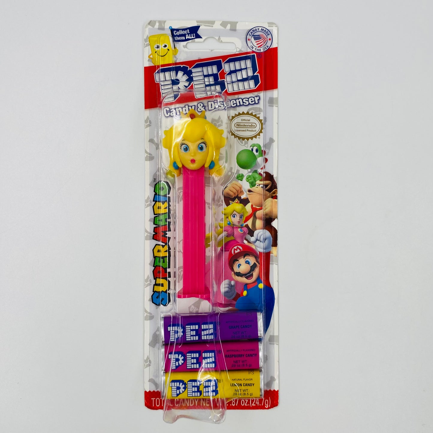 Super Mario Princess Peach PEZ dispenser (2017) carded 7.5 China