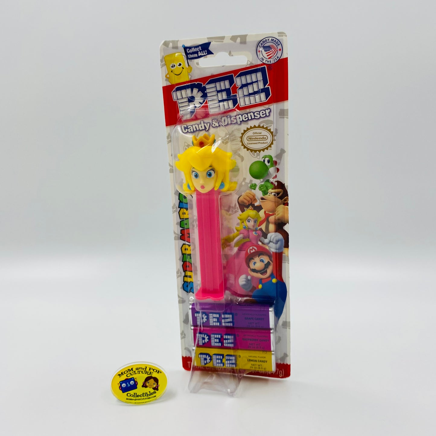 Super Mario Princess Peach PEZ dispenser (2017) carded 7.5 China