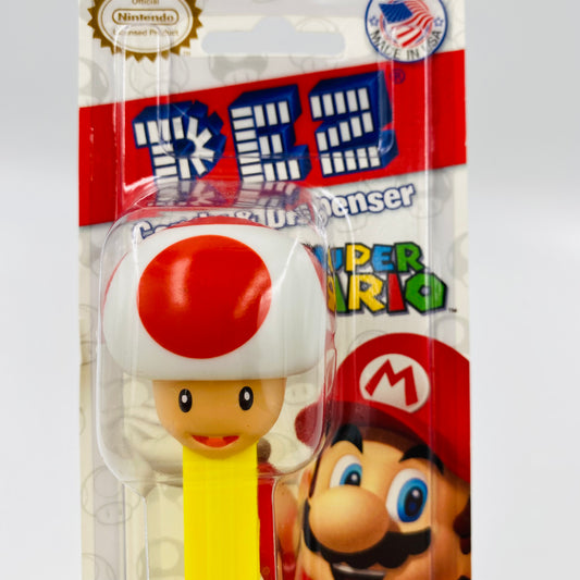Super Mario Toad (nude neck) PEZ dispenser (2013) carded 7.5 China
