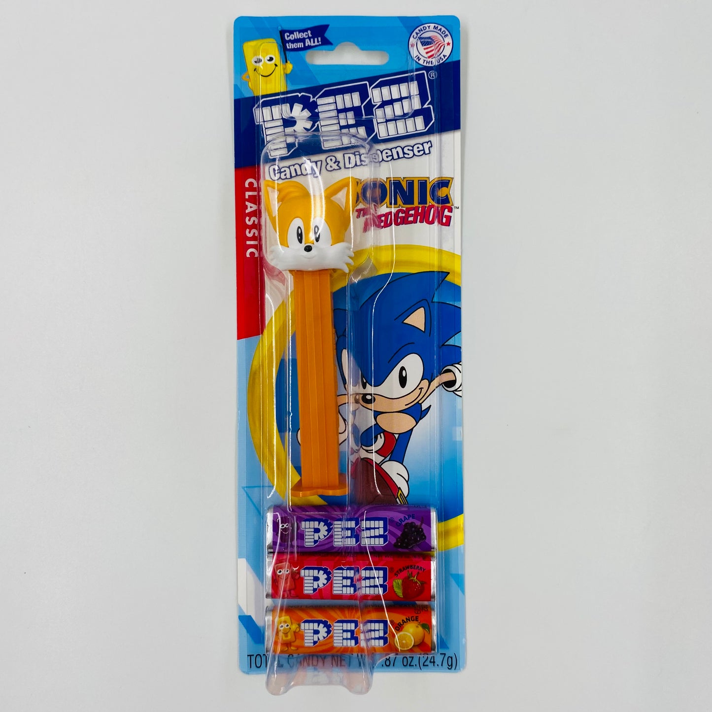 Sonic The Hedgehog Tails PEZ dispenser (2022) carded 7.5 Hungary