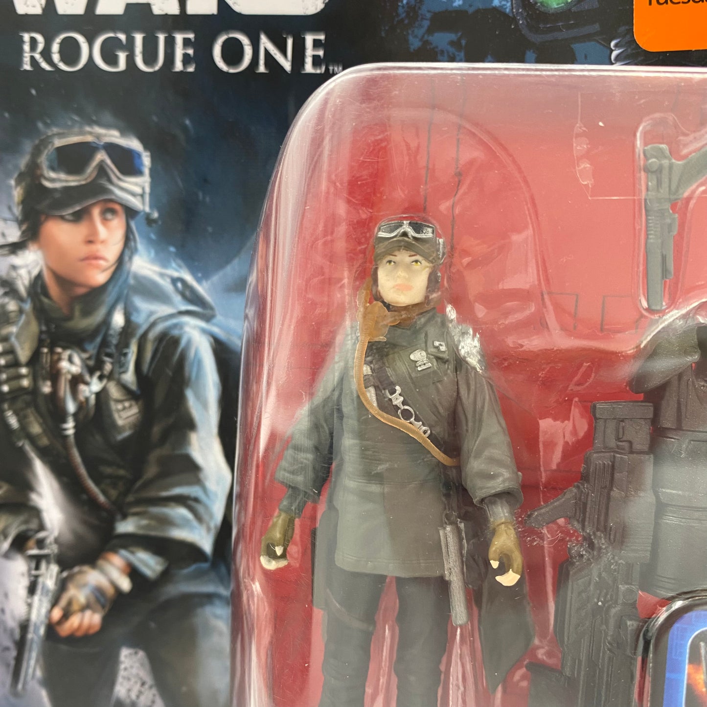 Star Wars Rogue One Sergeant Jyn Erso (Eadu) carded 3.75” action figure (2016) Hasbro