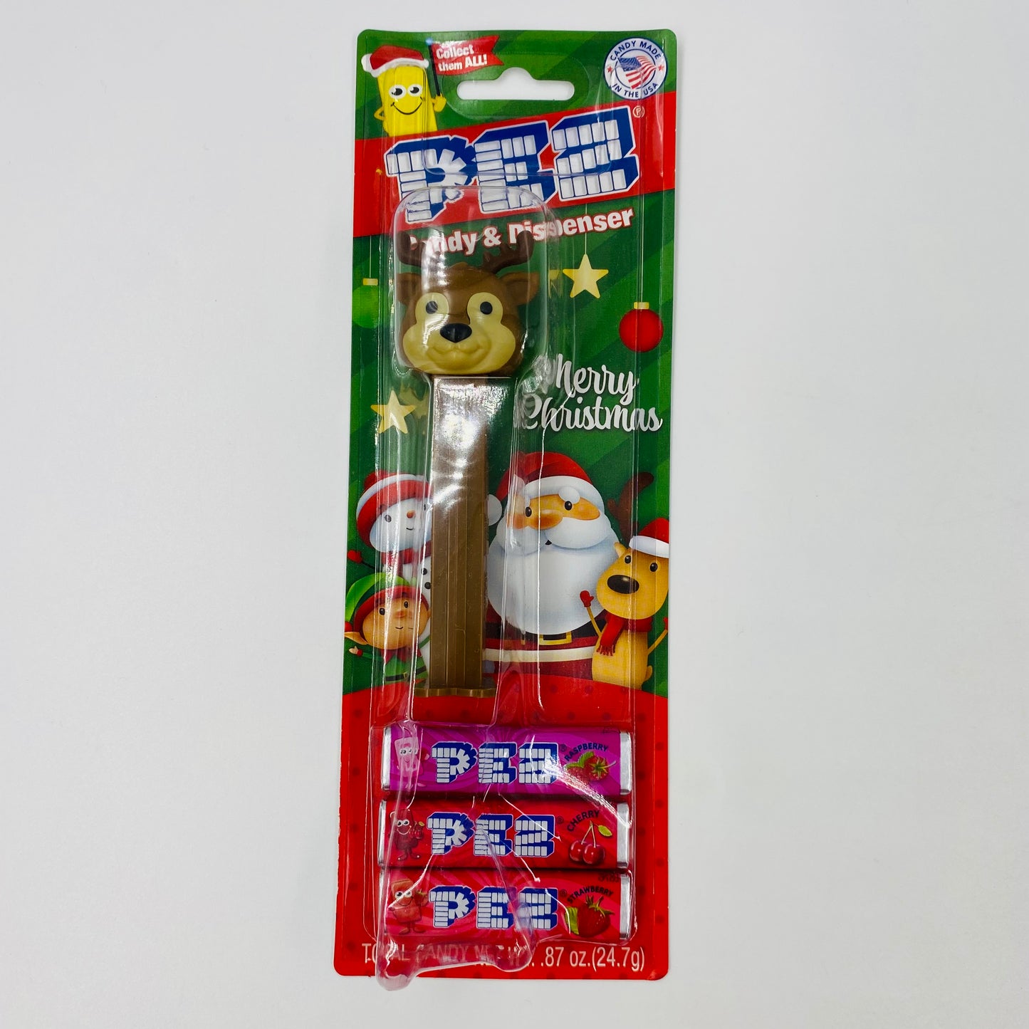 Christmas Reindeer PEZ dispenser (2023) carded 7.5 China