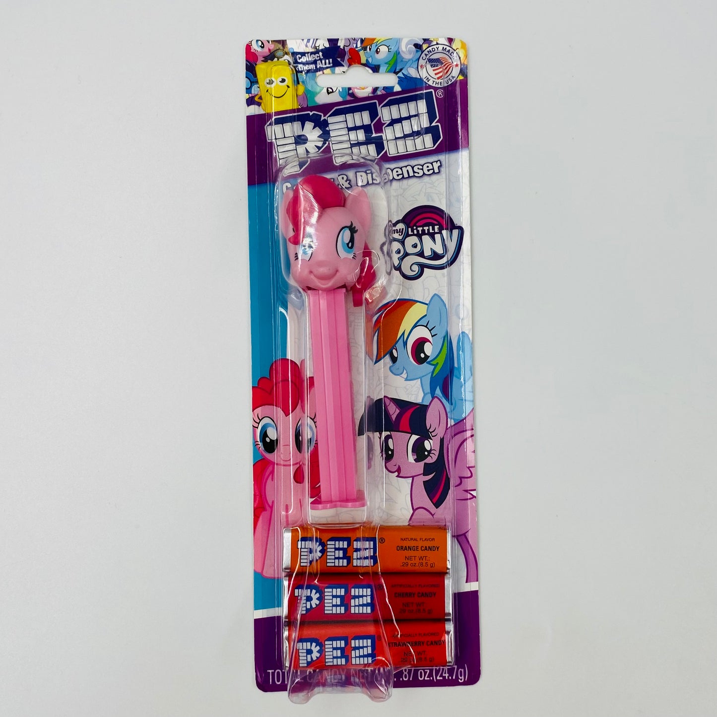 My Little Pony Pinkie Pie PEZ dispenser (2015) carded 7.5 Hungary