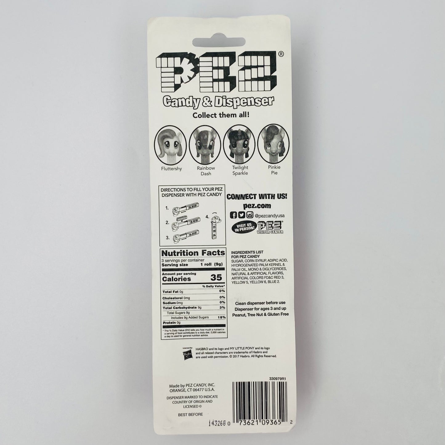 My Little Pony Pinkie Pie PEZ dispenser (2015) carded 7.5 Hungary