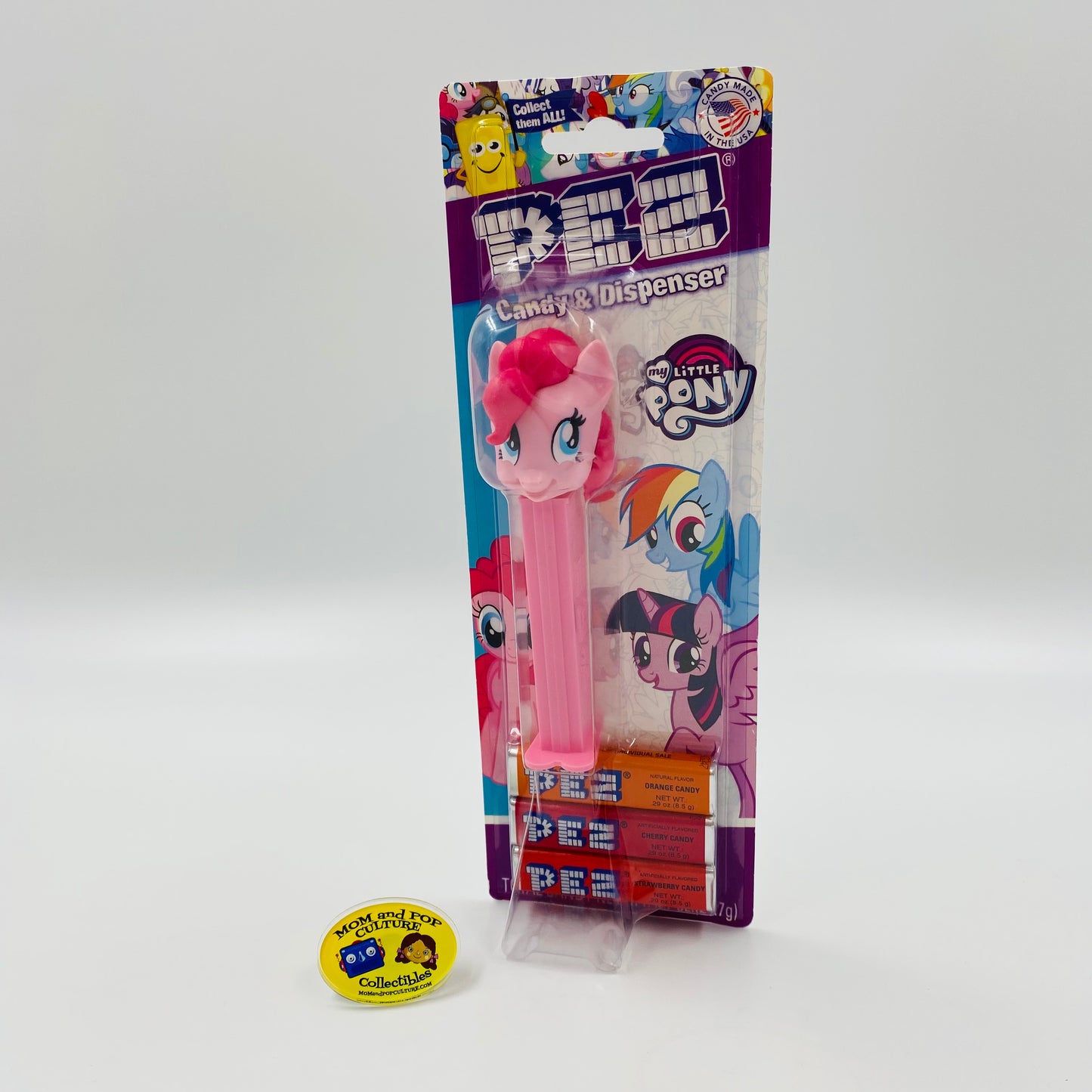 My Little Pony Pinkie Pie PEZ dispenser (2015) carded 7.5 Hungary