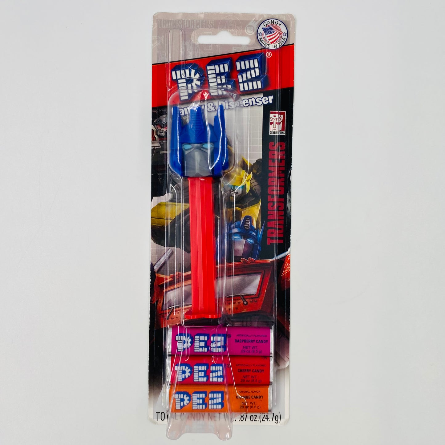 Transformers Optimus Prime PEZ dispenser (2015) carded 7.5 Hungary