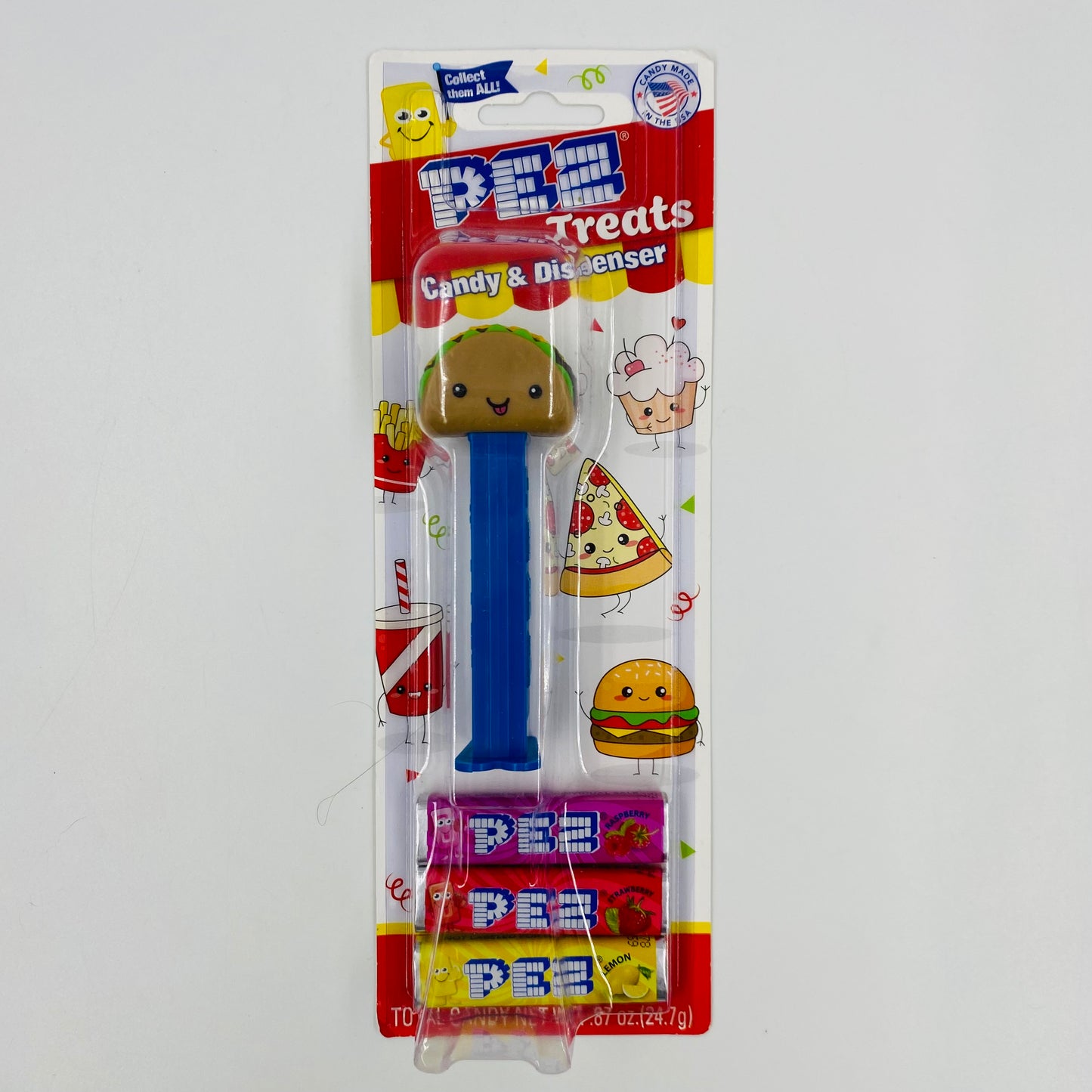 PEZ Treats Taco Pez dispenser (2021) carded 7.5 China