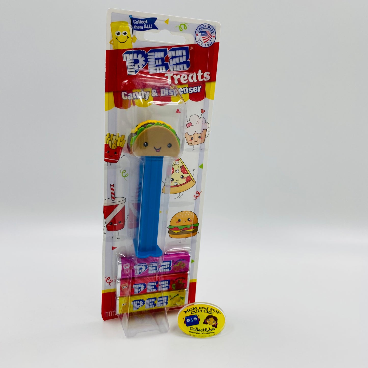 PEZ Treats Taco Pez dispenser (2021) carded 7.5 China