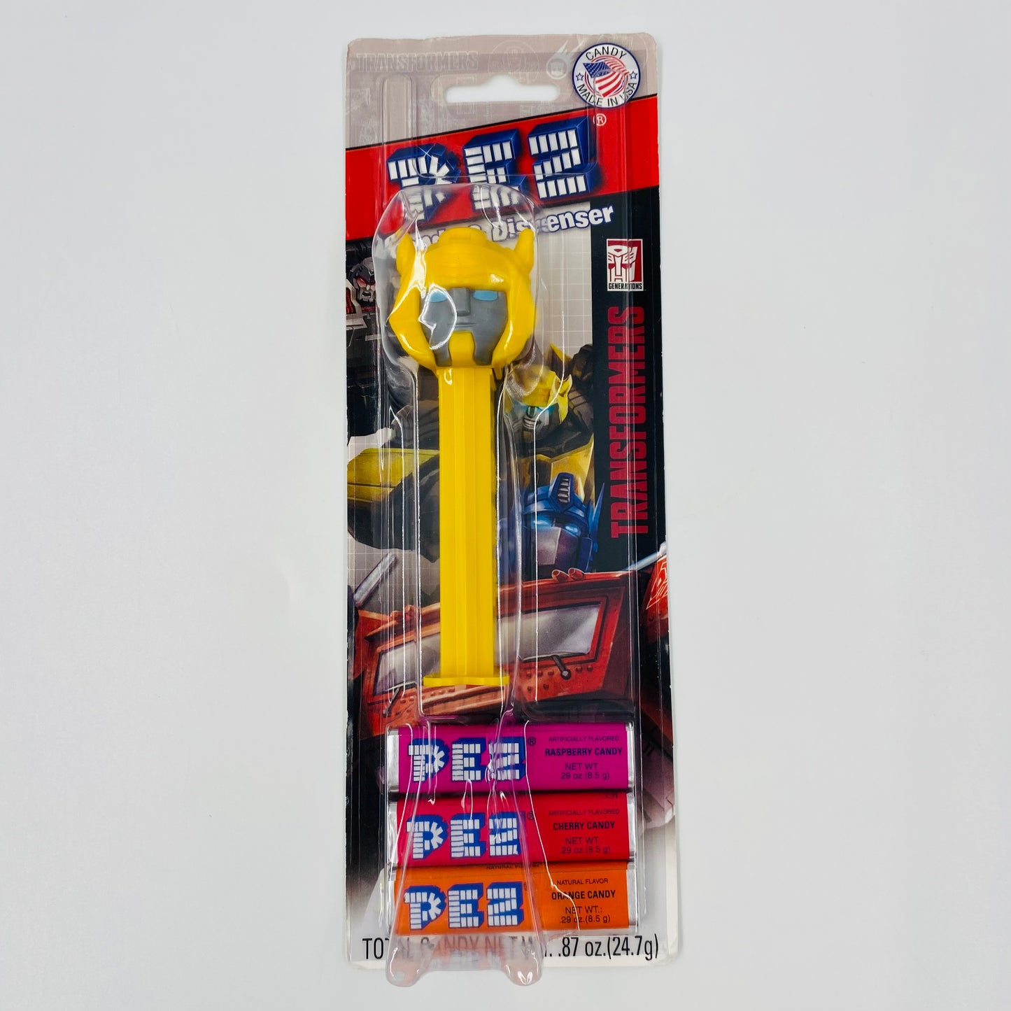 Transformers Bumblebee PEZ dispenser (2015) carded 7.5 Hungary