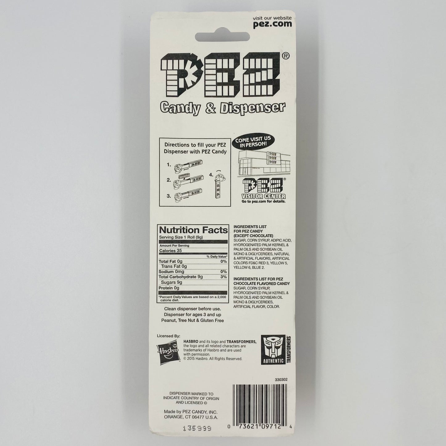 Transformers Bumblebee PEZ dispenser (2015) carded 7.5 Hungary