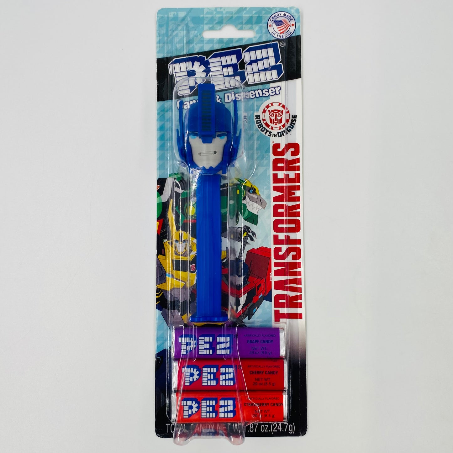Transformers Robots in Disguise Optimus Prime PEZ dispenser (2016) carded 7.5 Hungary