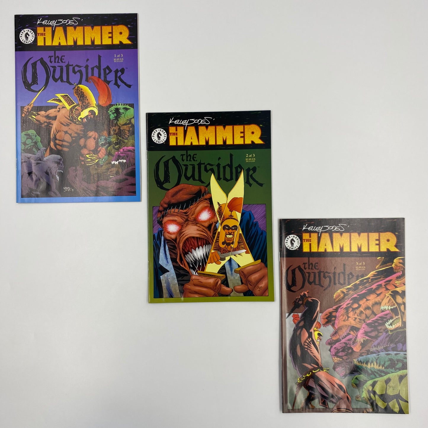 Kelly Jones’ The Hammer The Outsider #1-3 (1999) Dark Horse (GD)