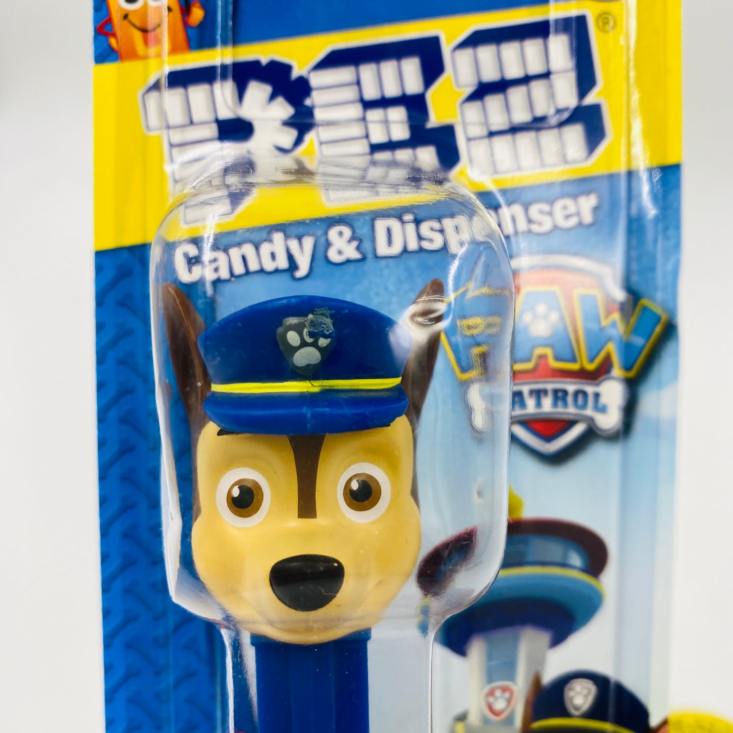 Paw Patrol Chase PEZ dispenser (2017) carded 7.5 China