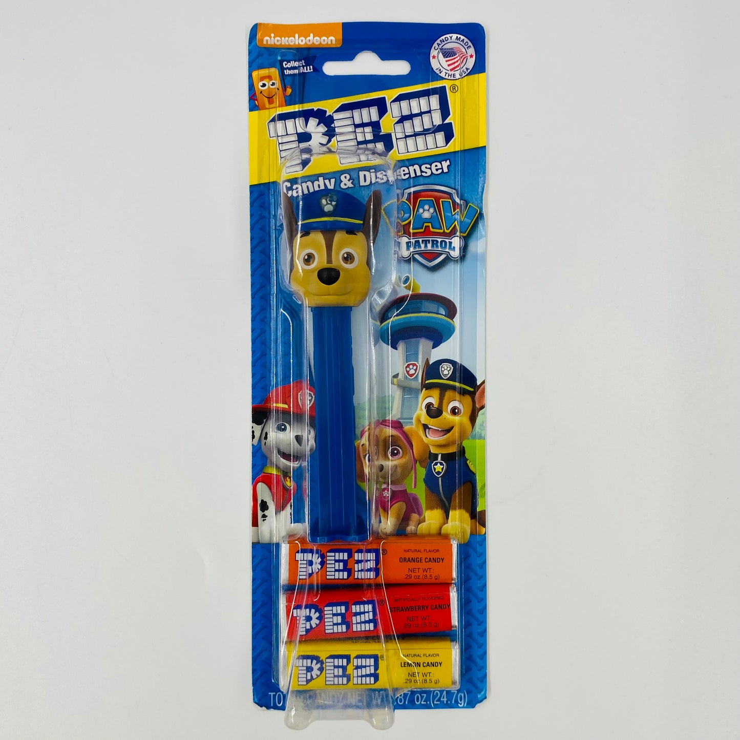 Paw Patrol Chase PEZ dispenser (2017) carded 7.5 China