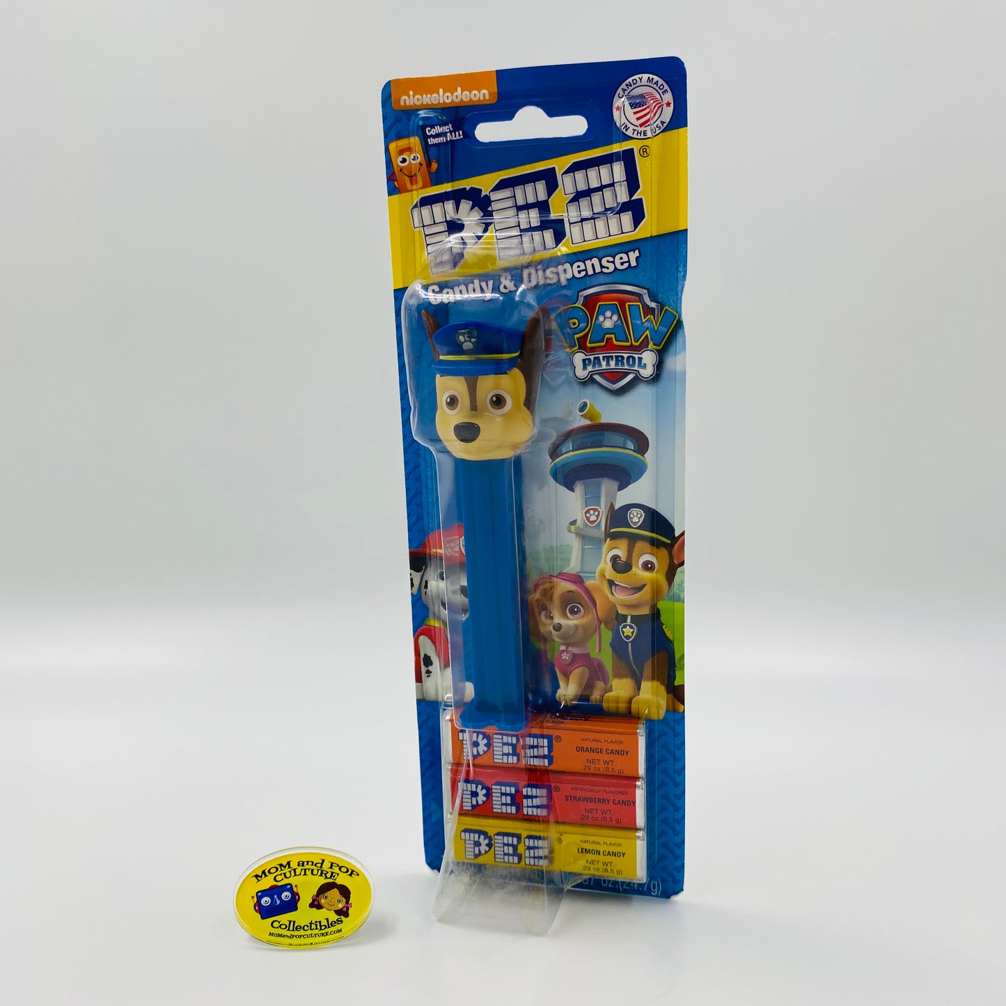 Paw Patrol Chase PEZ dispenser (2017) carded 7.5 China