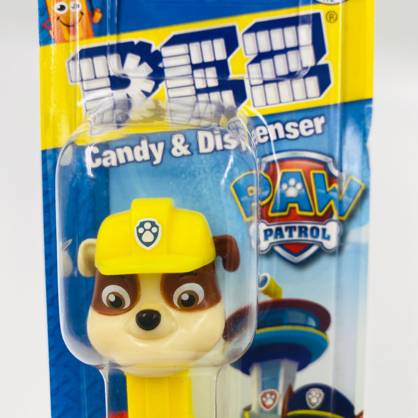Paw Patrol Rubble PEZ dispenser (2018) carded 7.5 China