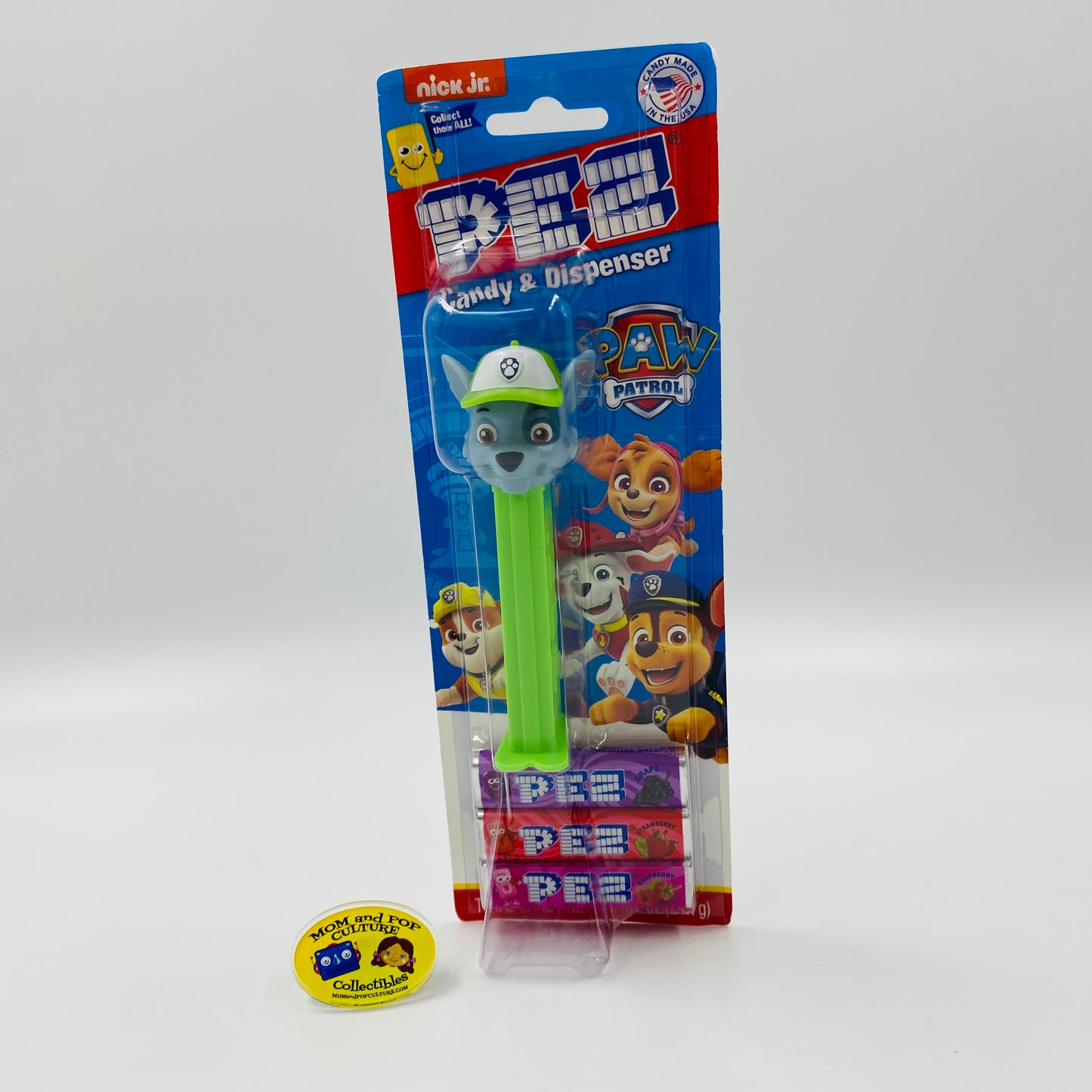 Paw Patrol Rocky PEZ dispenser (2018) carded 7.5 China