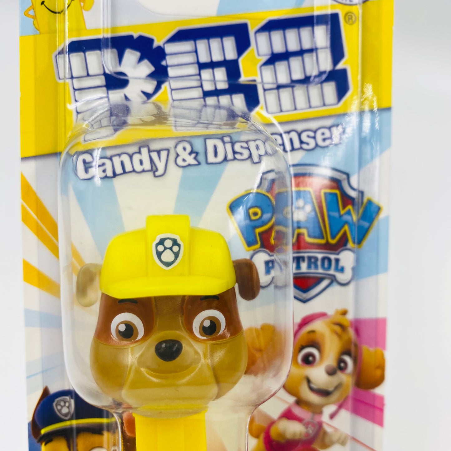 Paw Patrol Crystal Rubble PEZ dispenser (2021) carded 7.5 China