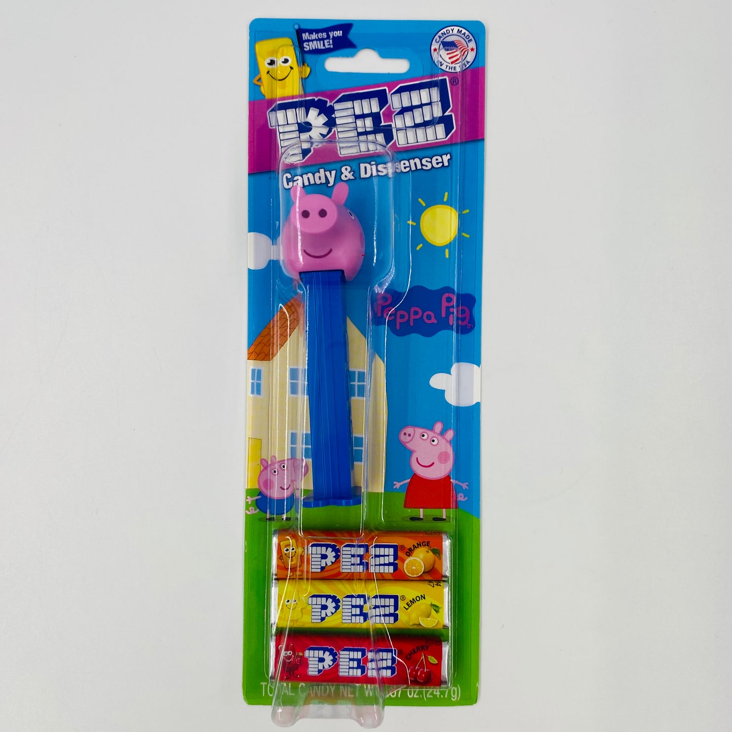 Peppa Pig George Pig PEZ dispenser (2020) carded 7.5 Hungary