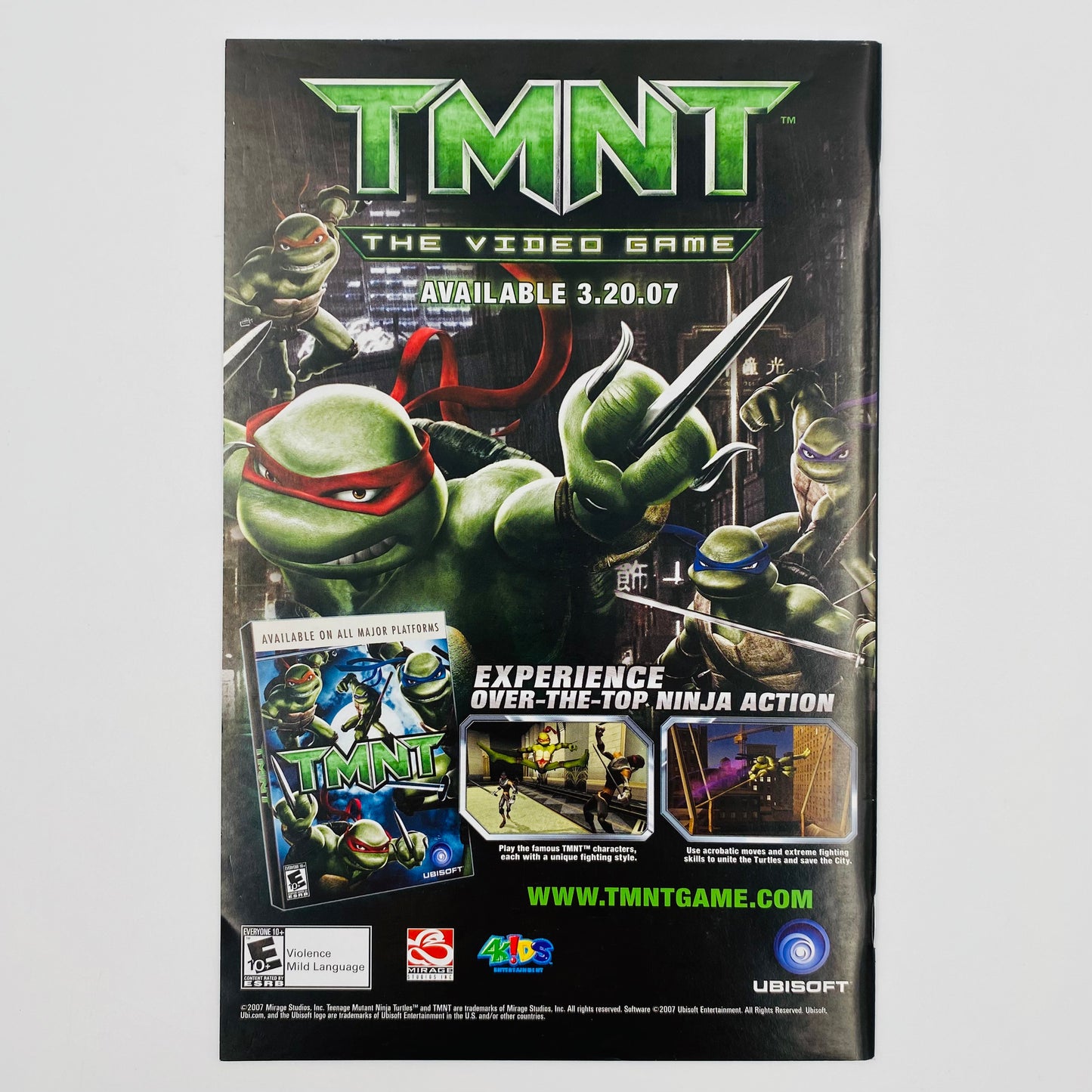 Teenage Mutant Ninja Turtles #1 TMNT video game edition (2007) Mirage & Ubisoft