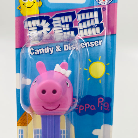 Peppa Pig hearts stem PEZ dispenser (2023) carded 7.5 Hungary